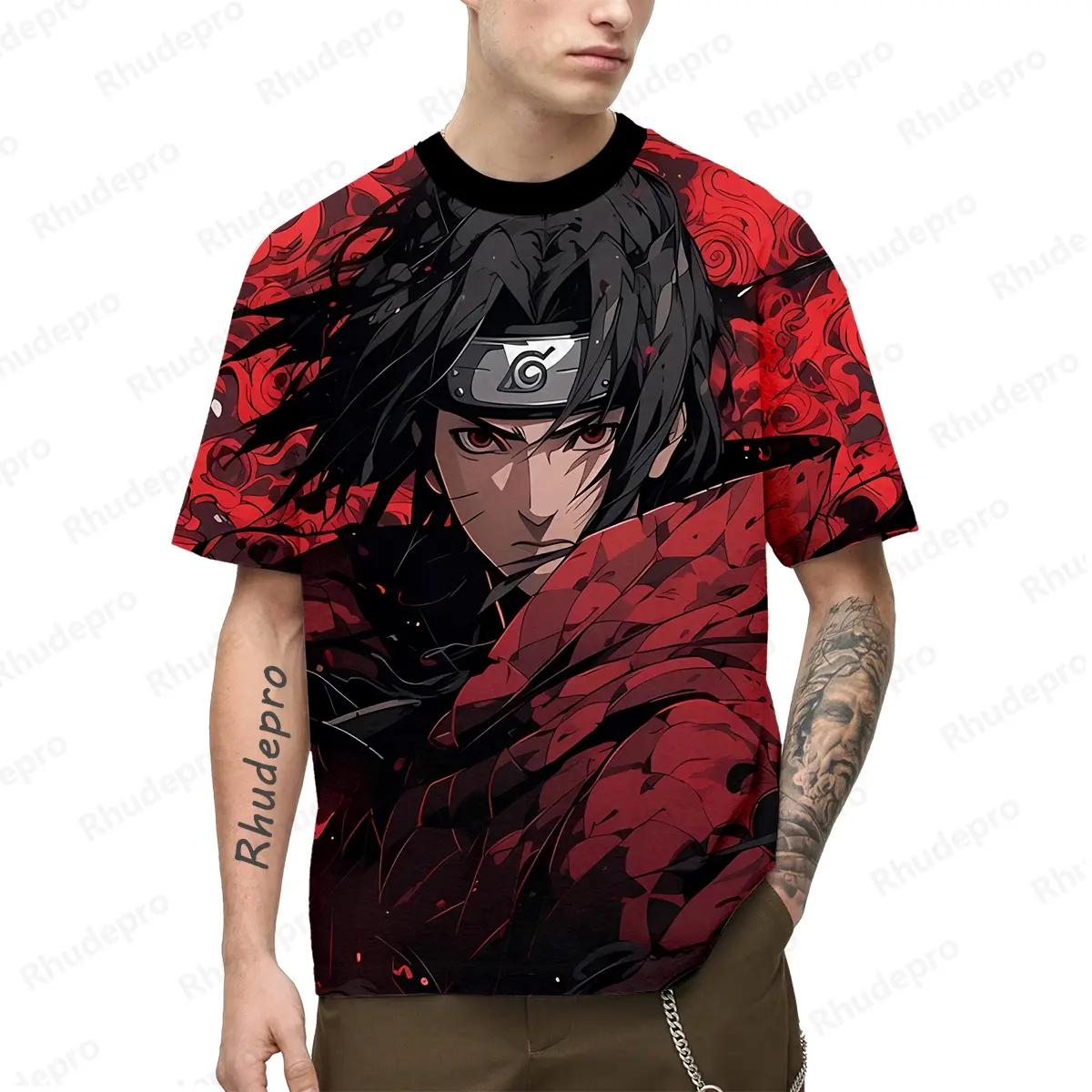 New Men's T-shirt Kids Shirts Oversized Naruto Gift Trend Clothing Essentials Anime Y2k Clothes Short Sleeve Hip Hop Streetwear