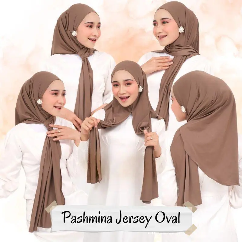 JILBAB PASHMINA JERSEY OVAL || HIJAB PASMINA INSTAN JERSEY PREMIUM || PASTAN KAOS OVAL TERBARU 0