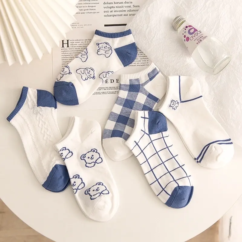 Kaos Kaki pendek Wanita 1set isi 5pasang AG102 5