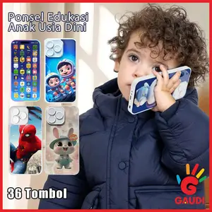 Gaudi Edukasi Anak 36 Tombol Mainan Edukasi Anak Dengan Musik & Cerita, Untuk Anak 1-6 Tahun, Aman & Bisa Diisi Ulang Type-C