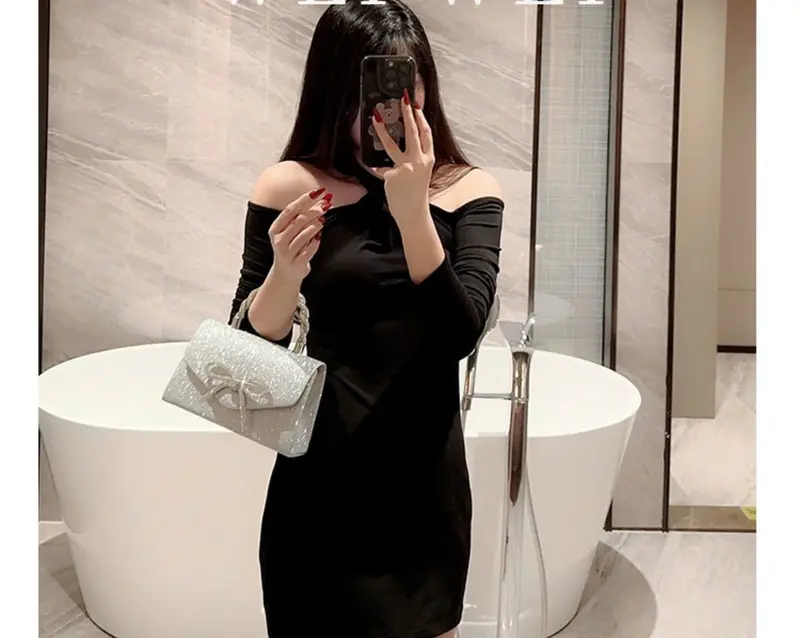 Túi xác nữ đi tiệc cưới,đi chơi sang chảnh,đính kim tuyến sáng lấp lánh,đeo chéo,đeo vai có quai xách 88store A-17 7