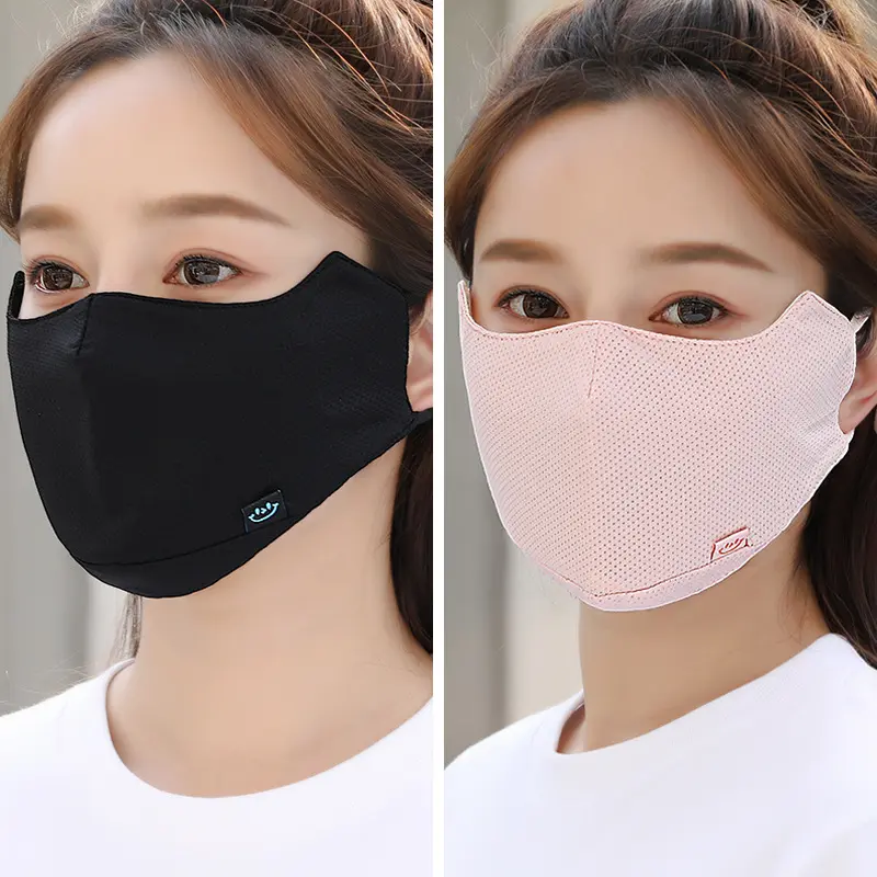 Sunscreen Mask Summer Women's Uv-Proof Breathable Thin Eye Protection Chin Protection Washable Mask