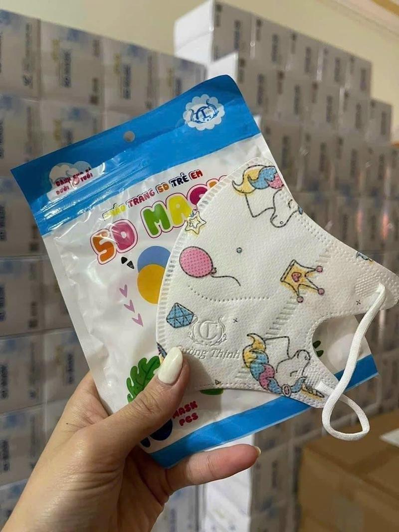Product Introduction of Thùng 100 chiếc khẩu trang 5D cho bé SIZE từ (2-8) tuổi 6