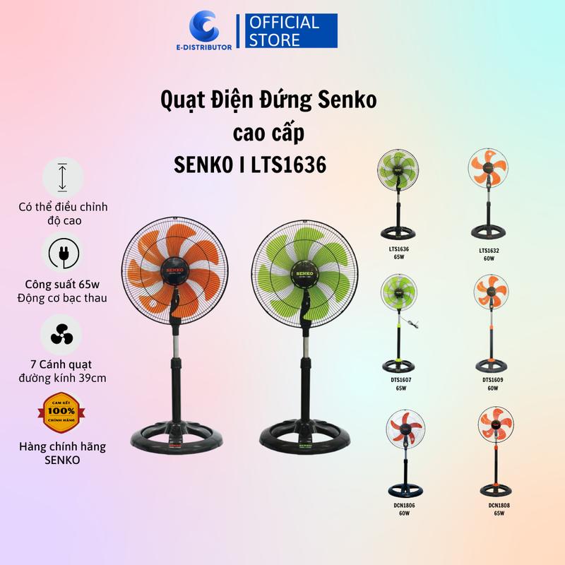 [HỎA TỐC] Quạt Điện Đứng 7 Cánh Senko LTS1632/LTS1636 / DTS1607 / DTS1609 / DCN1808 / DCN1806- Giao Màu Ngẫu Nhiên - Hàng Chính Hãng QuạT Fan quạt  đứng quatdien