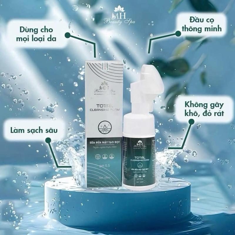 Sữa Rửa Mặt Tạo Bọt MH Beauty ToTal Dùng Trong Spa Và Cá Nhân