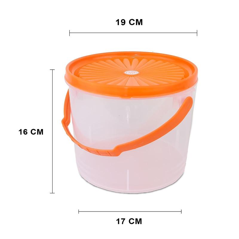 Product Introduction of PACIFIC Sealware Bulat Toples Plastik 3.5 Liter Alexa Food Container Wadah Makanan PAC-SEALWARE Varian Warna gagang hijau 4