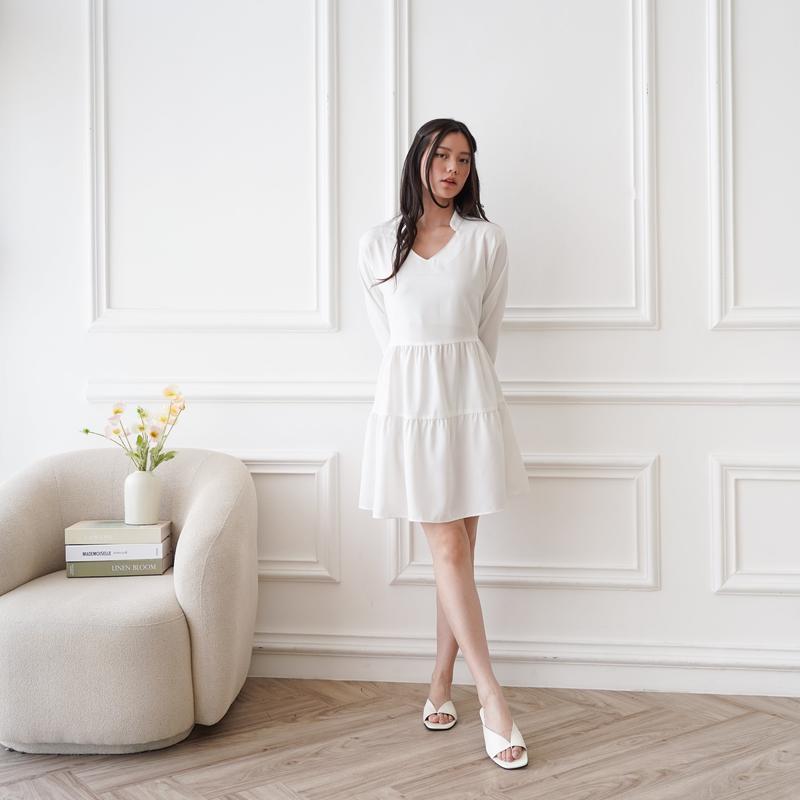 ZODE Paula Sandals - Basic Sandal Jepit Wanita - Black, Cream, White & Tan Sendal Wanita 2