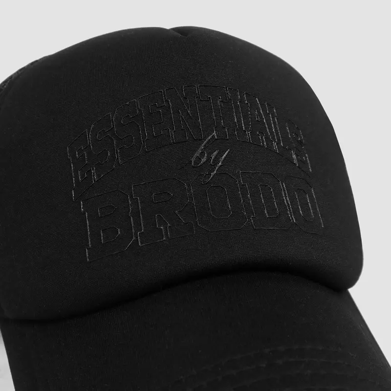 BRODO - Bigger Trucker Hat All Black F 3