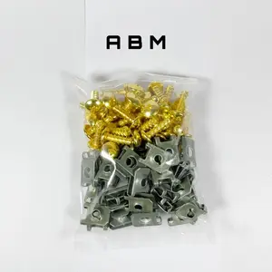 100 PCS Baut + Klip GOLD (EMAS) 5x16 Yamaha All Mio NMAX Aerox Jupiter Vega