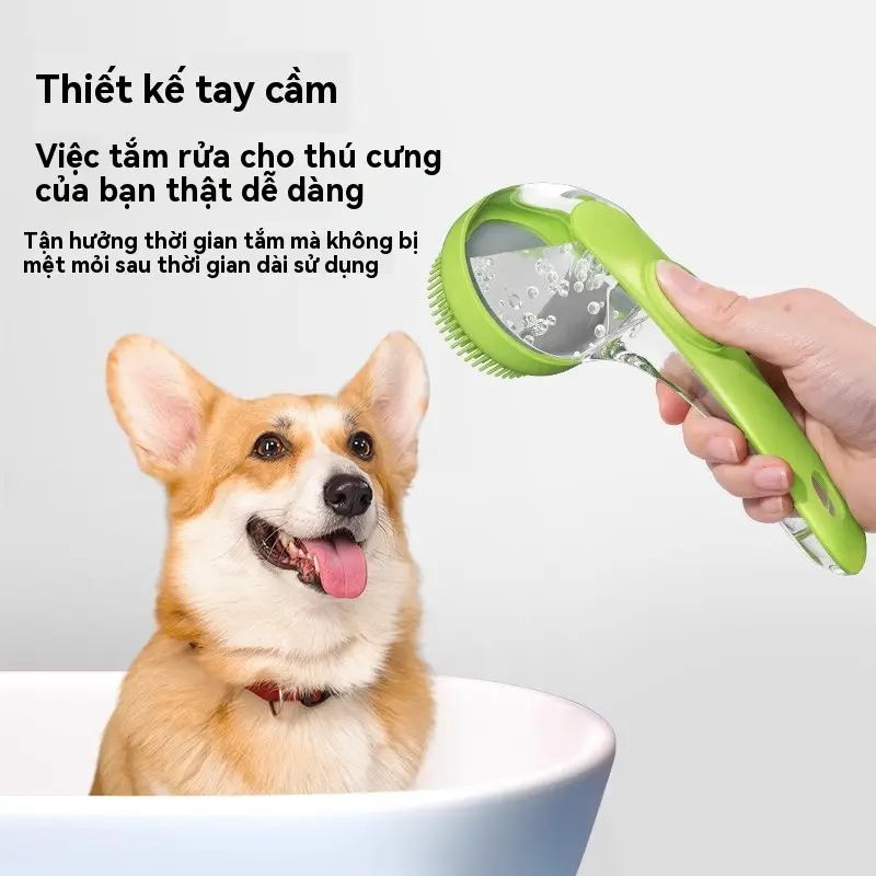 Bàn Chải Tắm Cho Thú Cưng, Bàn Chải Tắm Silicon, Bàn Chải Mát Xa Cho Chó, Lược Làm Đẹp Cho Mèo, Lược Làm Sạch Cho Thú Cưng, Đồ Dùng Tắm 2