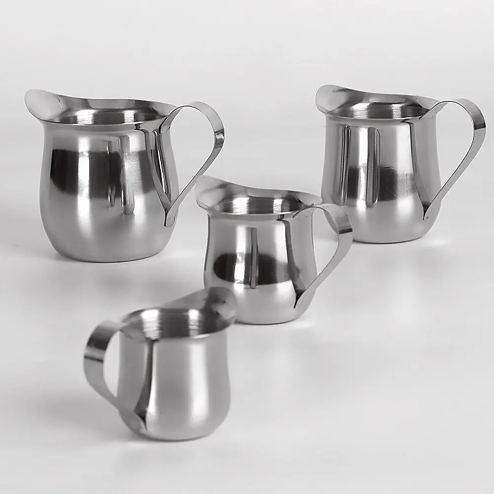 [WERA Hot Deals] Stainless Steel Milk Frothing Pitcher Latte Coffee Cup Milk Jug 2oz,3oz,5oz,8oz
