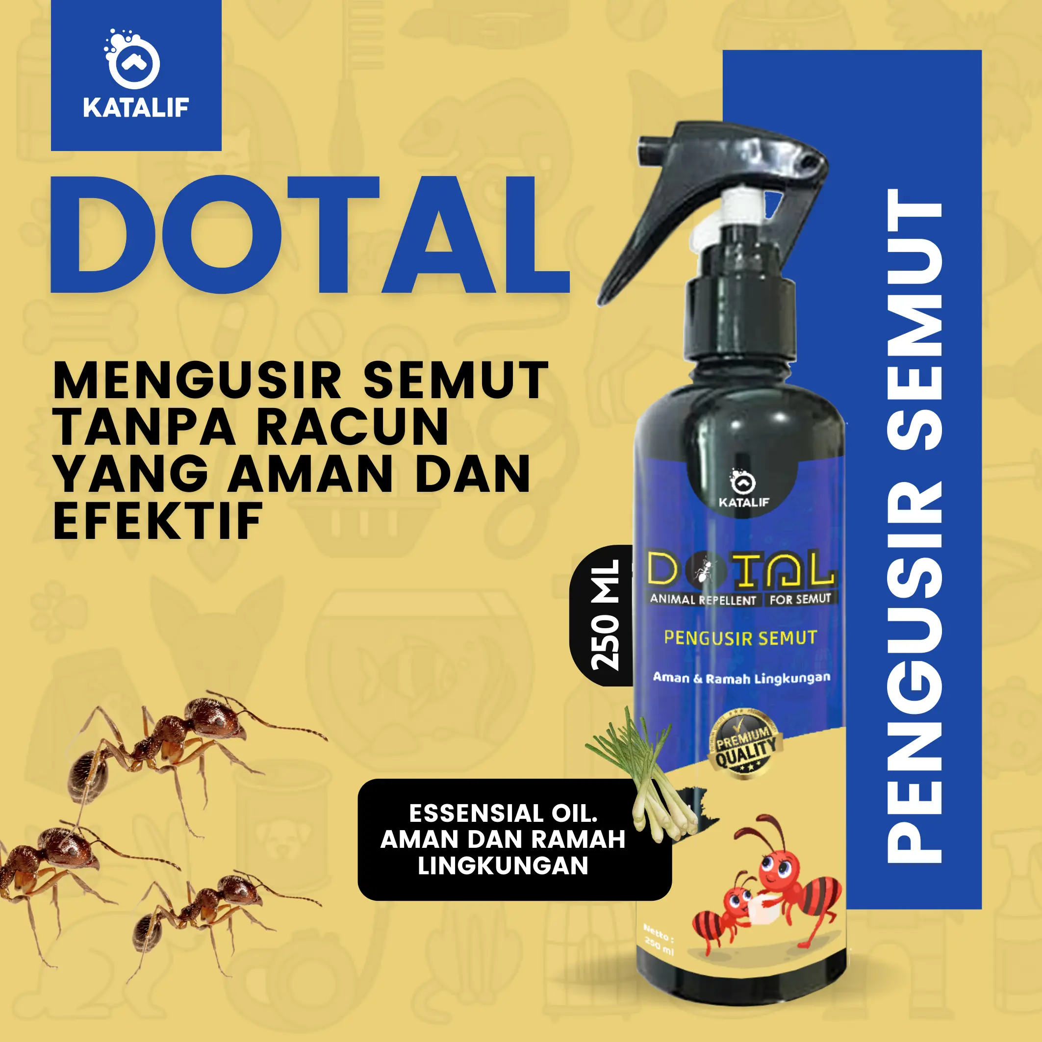 Spray Pengusir Semut Ramah Lingkungan Produk DOTAL