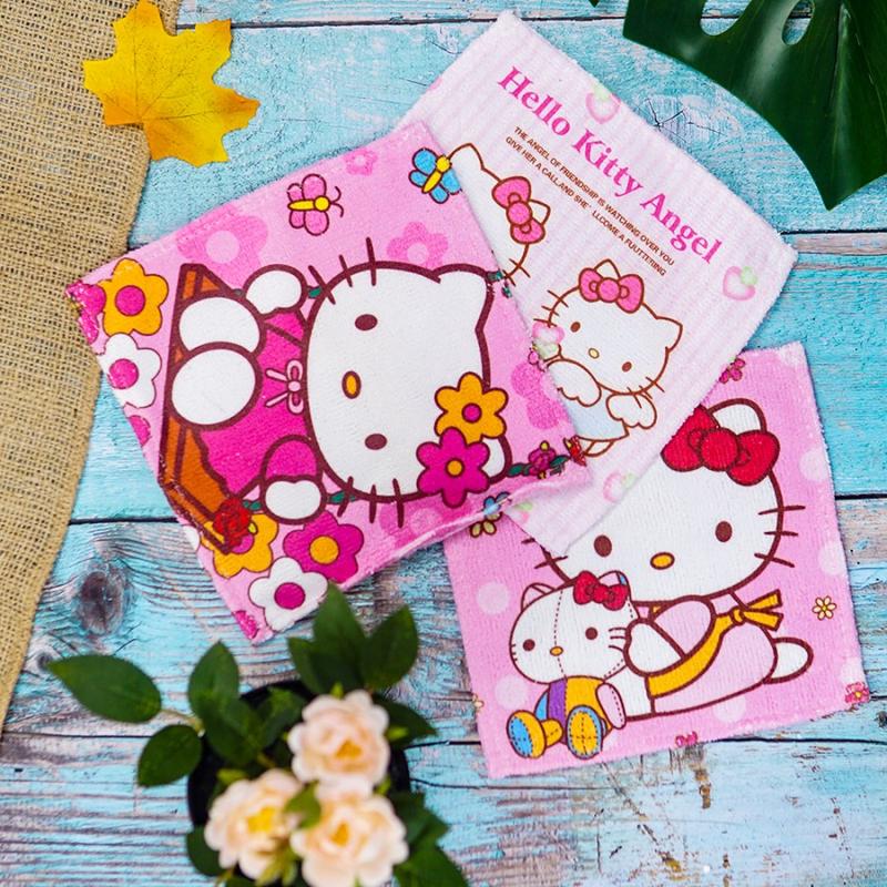 [2pc] SAPU TANGAN HANDUK KECIL HELLO KITTY  atau DORAEMON 0