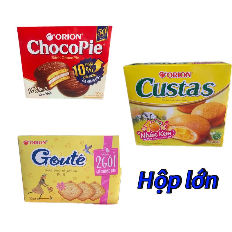  Bánh Chocopie - Custas - Goute hộp lớn - bánh quy - bánh xốp 