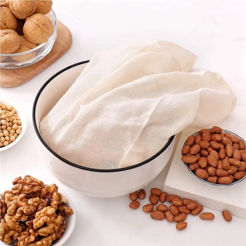 Vải phô mai, để lọc túi sữa hạt, túi pha trà, sữa chua và cà phê, túi lọc, túi súp Gạc Cotton 4