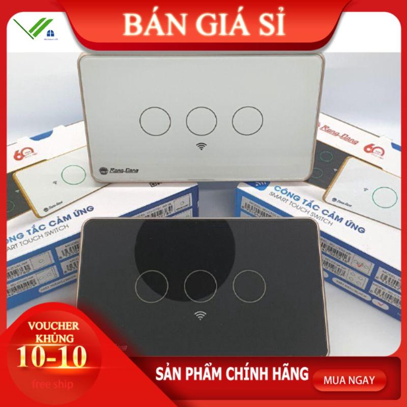 Công Tắc Thông Minh Wifi Rạng Đông - Công Tắc Cảm Ứng 1,2,3,4 Nút Điều Khiển Hẹn Giờ Từ Xa Qua App, Giọng Nói - BH 1 Năm cuac uon