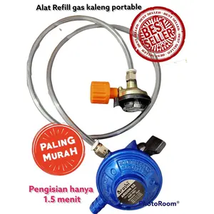 Alat Refil Gas Isi Ulang Gas Kaleng Portable Set Lengkap - Cooking, Camping Kompor