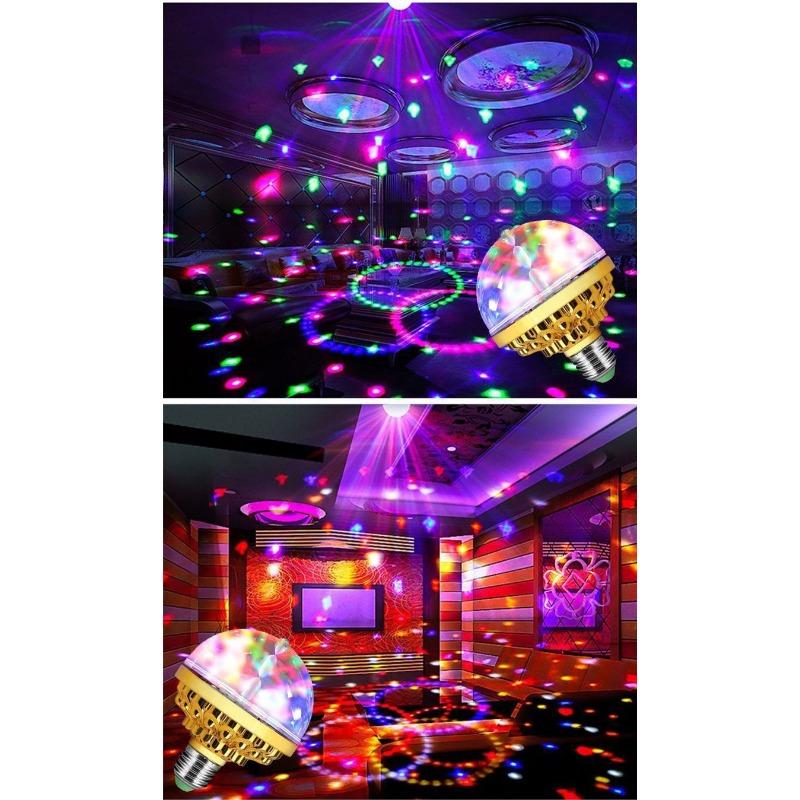 Product Introduction of KTV flash lantern colorful rotating light bulb automatic color-changing colorful light home dance table light audio light, ambient light, neon light 5