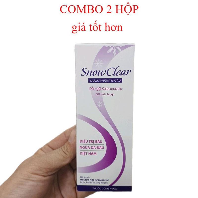 COMBO 2 HỘP Dầu gội đầu snow clear giảm ngứa nấm da đầu chai 50ml Chăm Sóc Tóc Dưỡng Tóc Nữ Dưỡng Tóc dầu gội