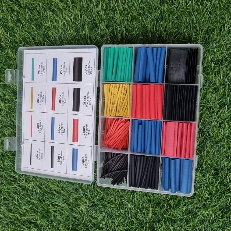 Hộp gen co nhiệt 560 chiếc bọc nối dây điện 12 size khác nhau Ống teo lại khi hơ lửa làm nóng gencon hietchongnuoc