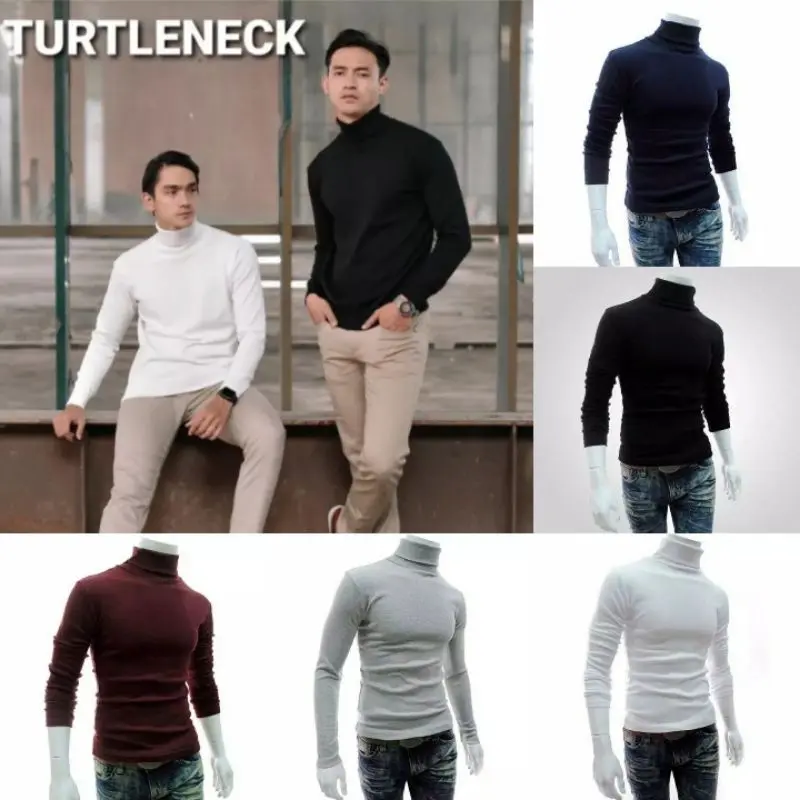 TURTLENECK PRIA DAN WANITA/ TURTLENEECK RIB PREMIUM LENGAN PANJANG/ KERAH RIB PREMIUM
