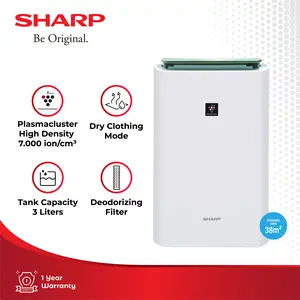 SHARP DEHUMIDIFIER DW-E16FA-W PEMBERSIH UDARA
