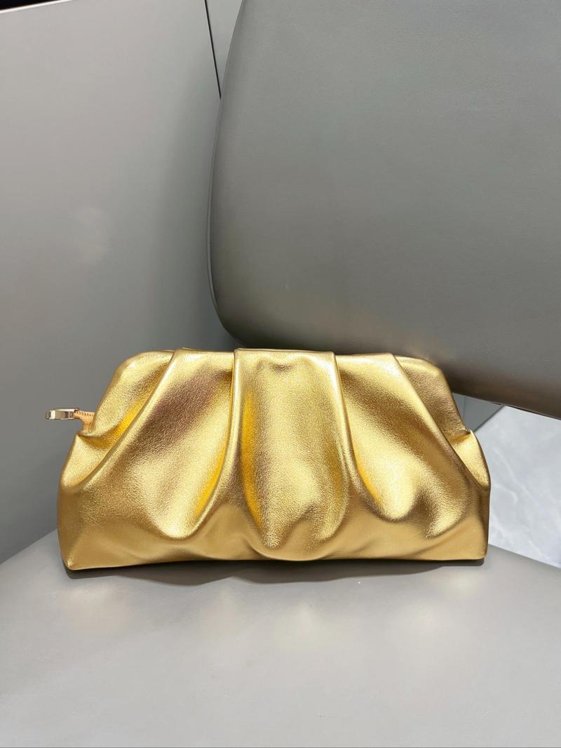 Product Introduction of Women's Elegant Glitter Evening Bag, Fashionable Solid Color Shoulder Bag for Party, Trendy All-match & Exquisite Crossbody Bag for Birthday Gift 3