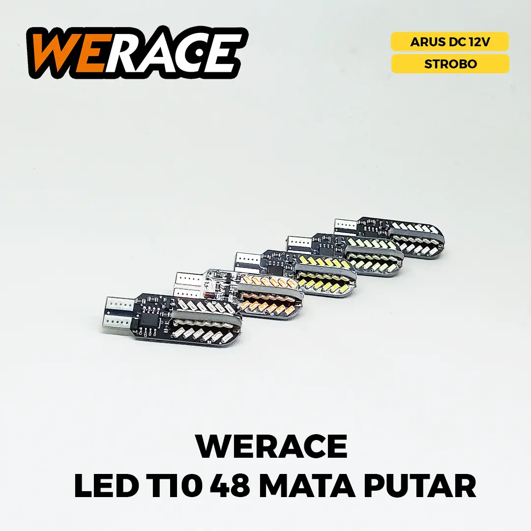 [WERACE] LED T10 48 MATA PUTAR KEDIP FLASH