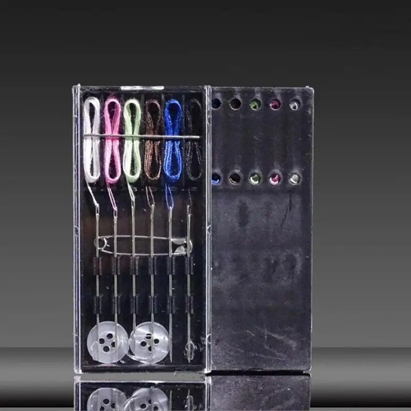 Disposable Sewing Needle & Thread Kit, 1 Set/Box Portable Multifunctional Sewing Needle & Thread Set, Sewing Tool Kit for Home & Travel [Random Color Thread] 4