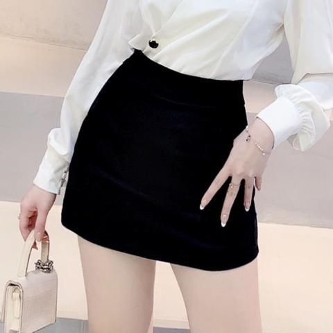 Chân váy A có quần bên trong vải dày dặn(dài 35cm) 2