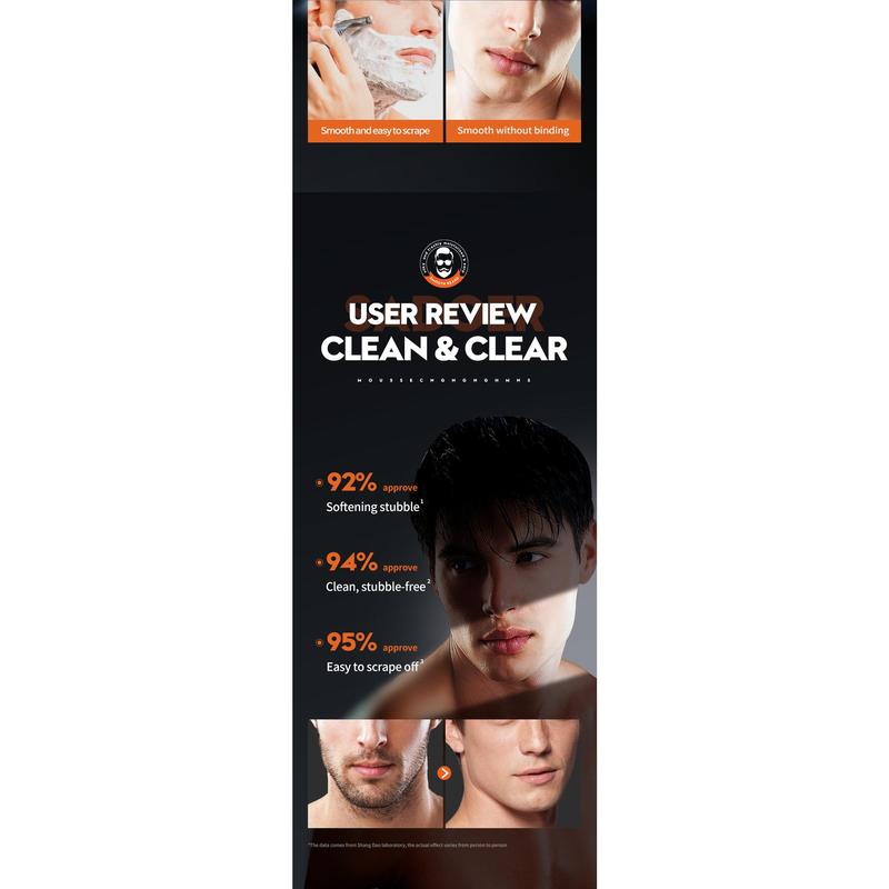 SADOER-Bọt Cạo Râu Cho Nam, Kem Làm Mềm Râu, 60Ml, Cho Mọi Loại Da 6