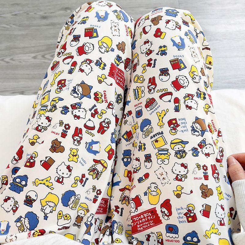 Product Introduction of Quần Ngủ Hoạt Hình Nhật Bản, Phong Cách Hello Kitty Ins, Quần Chống Muỗi Sớm Cho Nữ Sinh, Quần Thường Ngày Ký Túc Xá Dễ Thương, Quần Đi Bộ Women Áo Top 22