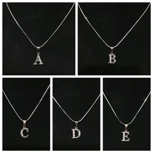 TERLARIS KALUNG TITANIUM FREE LIONTIN HURUF A-Z ANTI KARAT DAN TIDAK MUDAH LUNTUR MURAH MERIAH