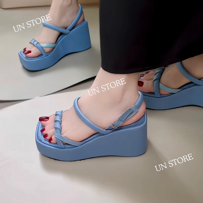 USD040 Dép đế xuồng quai mảnh xoắn mềm cách điệu có vừa quai hậu Sandal Nữ Nhung DéP Shoes GiàY Đế Bằng Jean