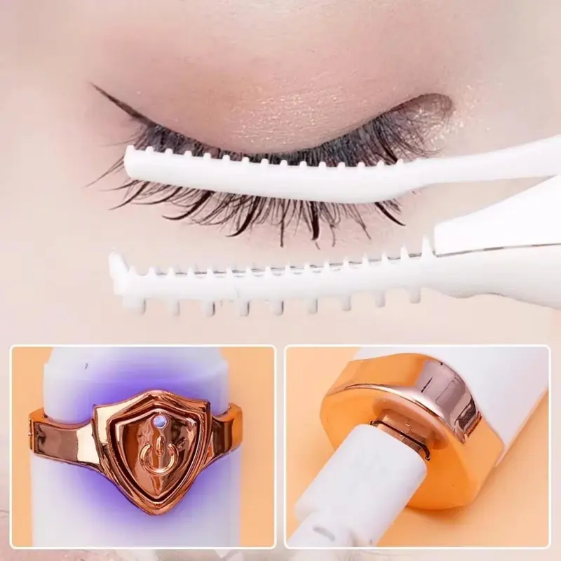 Máy Dụng Cụ Uốn Mi Bằng Điện, Cong Tự Nhiên, Điều Khiển Nhiệt Độ Thông Minh, Tạo Kiểu Và Trang Điểm, Uốn Mi Lâu Dài, Dụng Cụ Uốn Mi 6