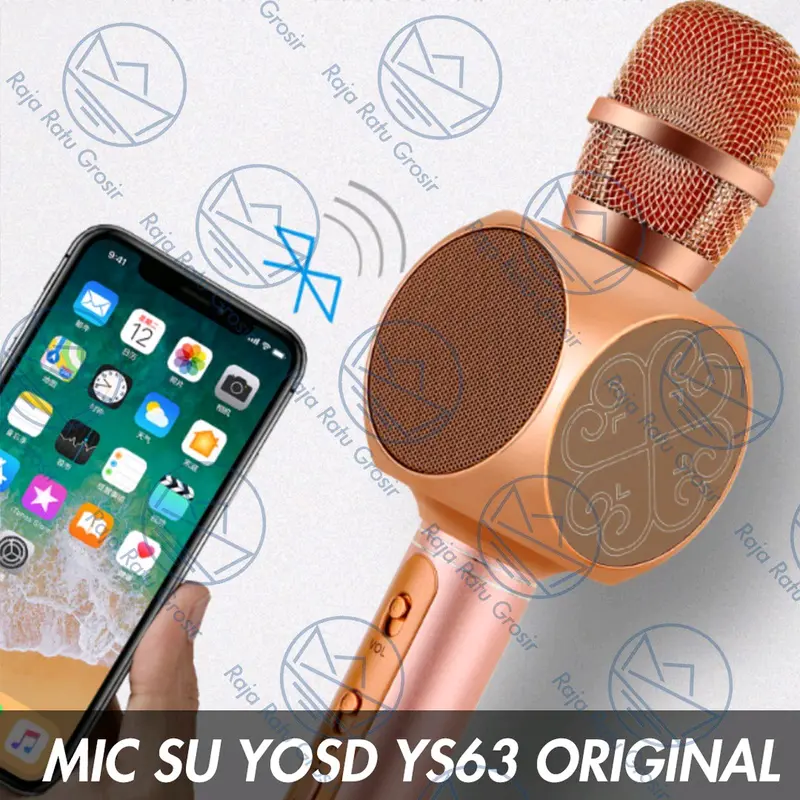 MIC SU YOSD YS63 ORIGINAL Portable Wireless Microphone Speaker Karaoke Bluetooth 3