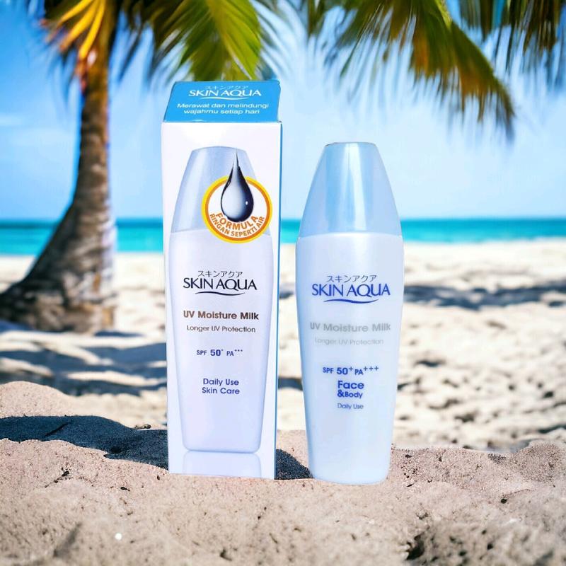 Skin Aqua UV Moisture Milk SPF 50+ PA+++ 40gr Semua Jenis Kulit Wajah Mencerahkan 3