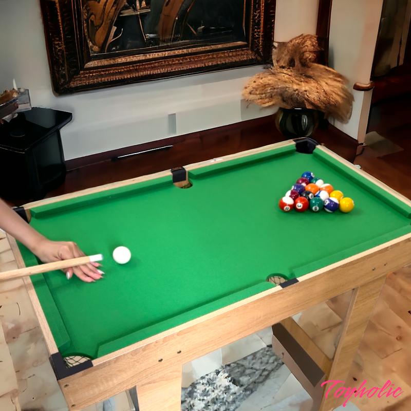 Bàn bida cỡ đại 92cm gỗ cỡ lớn áp phê tốt cho trẻ em và người lớn bộ trò chơi bộ quà tặng cho bé trai bé gái Đồ Chơi Toy