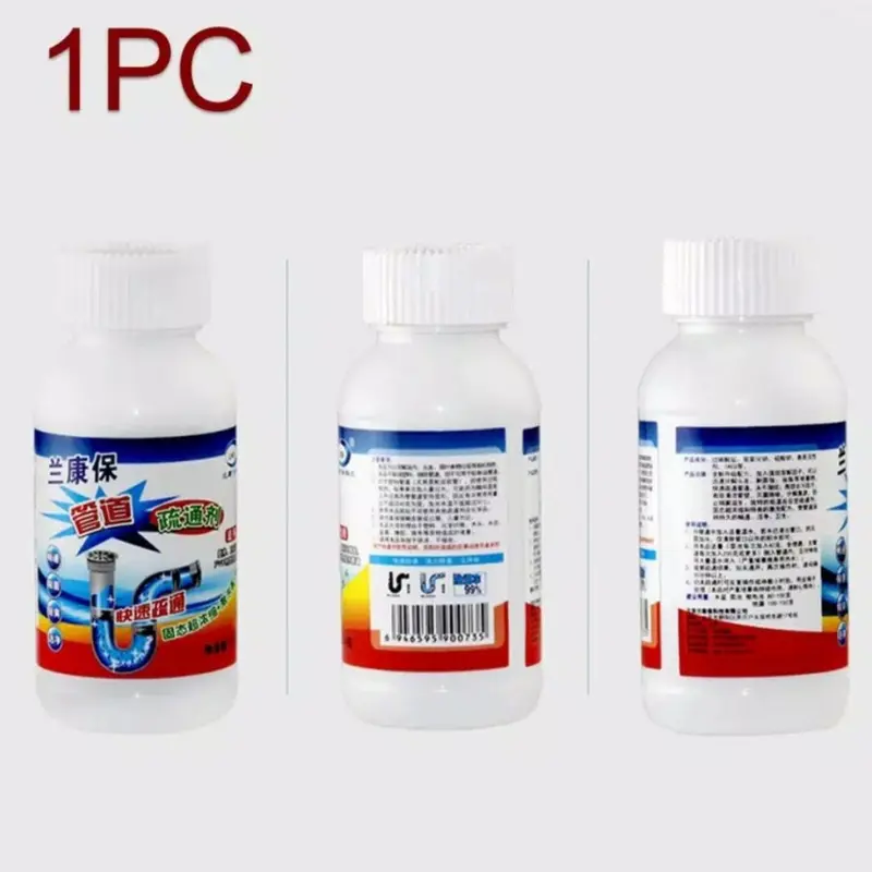 Pembersih Saluran Air Tersumbat 100gr Serbuk Anti Mampet Kemasan Botol Plastik 2