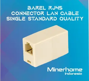 Barel Konektor RJ45 Sambungan Kabel LAN Standard Quality