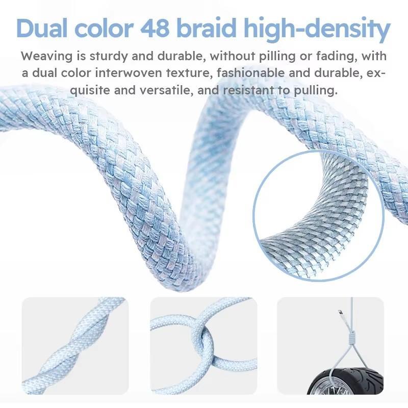 PD 60W Fast Charging Data Cable, USB Type C to Type C Fast Charging Cable, Data Transmission Cable Compatible with iPhone iPad VIVO OPPO Samsung 5