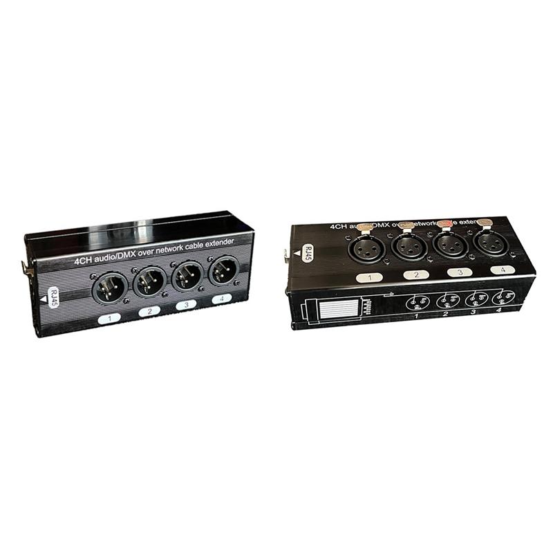 Bộ mở rộng cáp âm thanh và DMX, 4 kênh, 3 chân XLR, qua mạng, Bộ mở rộng tín…