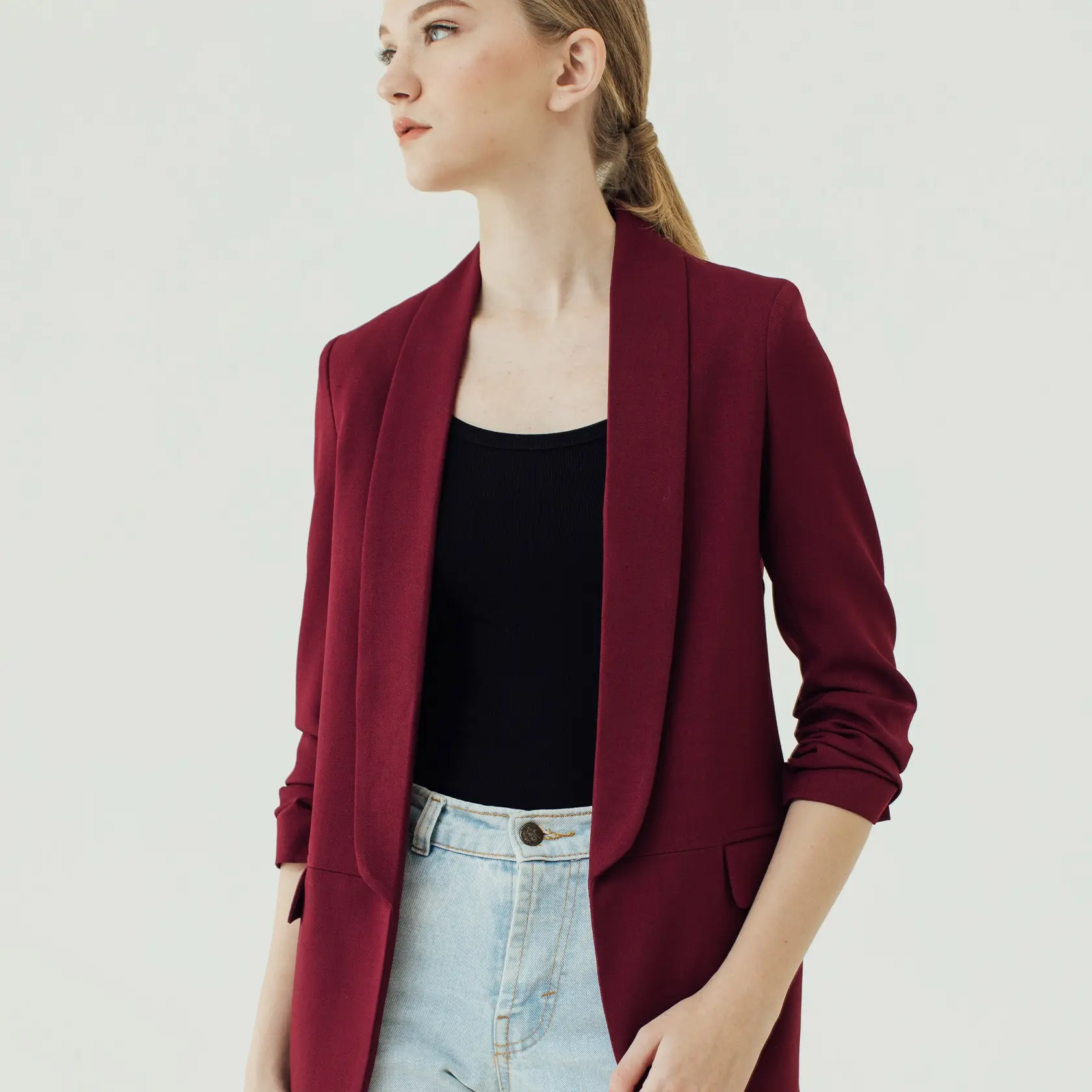 BLZR.ID BLAZER WANITA LUXEE CHERRY