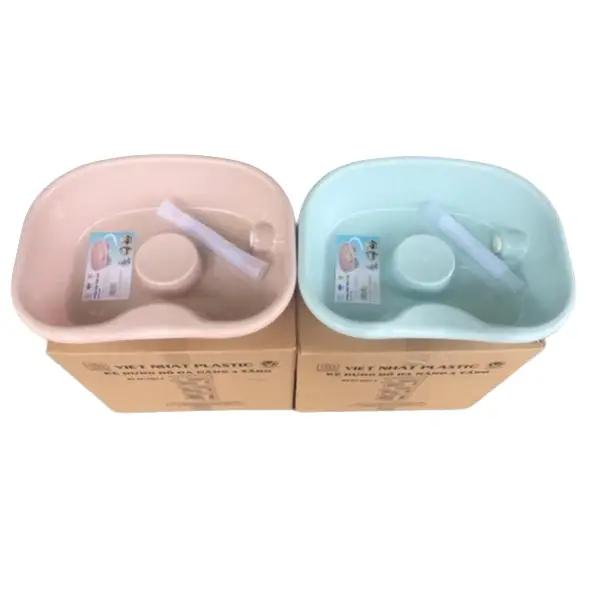 Chậu gội đầu tại giường cho người già, bà bầu, trẻ nhỏ Nhựa Việt Nhật MS 2206 Thau Nhà Tắm