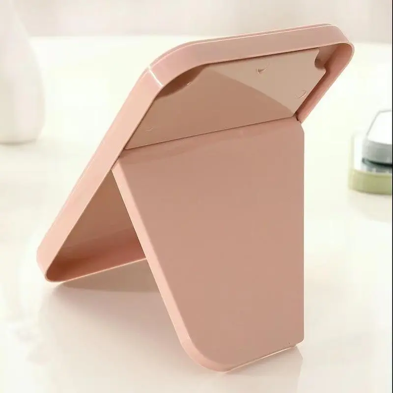 Face Makeup Mirror Desktop Vanity Mirror Folding Portable Square Mirrors Random shipment of colors