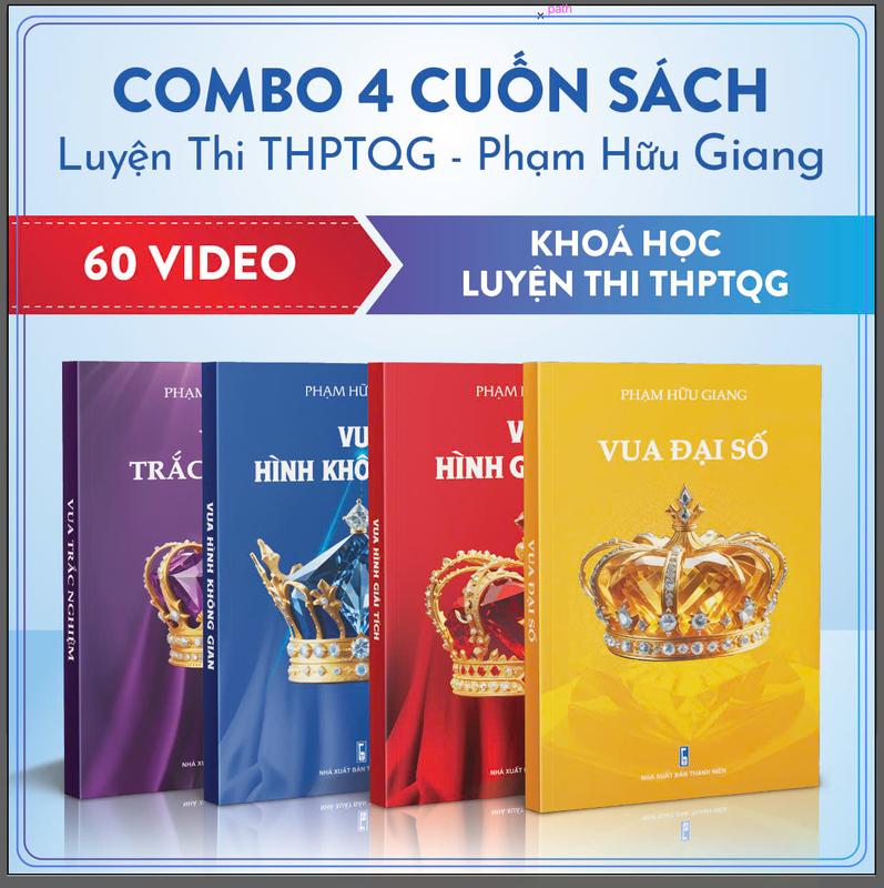 Combo 4 Cuốn Sách Kèm Khoá Học - Luyện Thi THPTQG 2025 - Phạm Hữu Giang