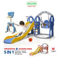 Gambar SPEEDS Perosotan Ayunan Anak Swing Mainan Seluncuran Playground M1305 - M1307 BIRU dari Calary Toys Kab. Tangerang 1 Tokopedia