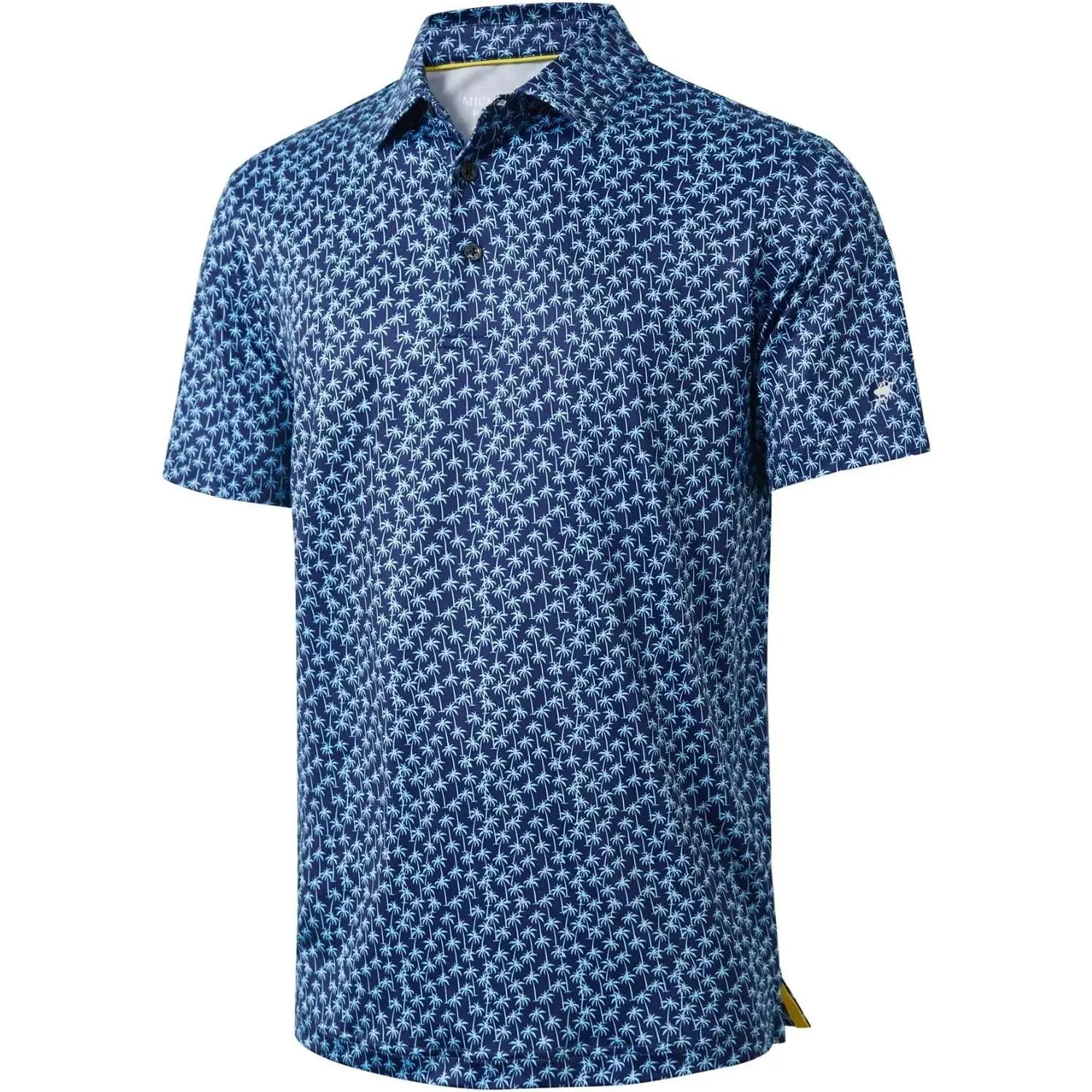 Kemeja Golf untuk Lelaki, Lengan Pendek, Penghisap Lembapan, Sesuai Kering, Rekaan Cetakan, Baju Polo Golf Kasual Olahraga Persembahan Kain