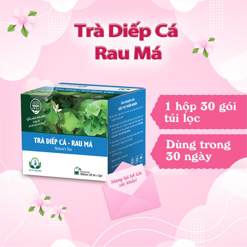  Trà Diếp Cá Rau Má Hộp 30 Gói Túi Lọc Của Siêu Thị Thiên Nhiên 