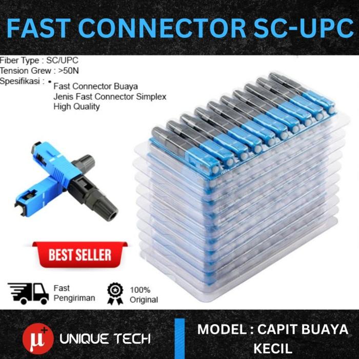 FAST CONNECTOR SC UPC FIBER OPTIC KONEKTOR BUAYA OPTIK FTTH QUICK ...